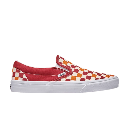 Vans Classic Slip-On Checkerboard Red White