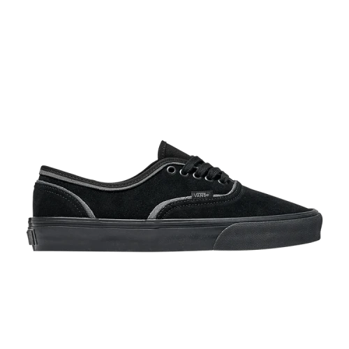 Vans Authentic Suede 'Black Grey Silver Seams'