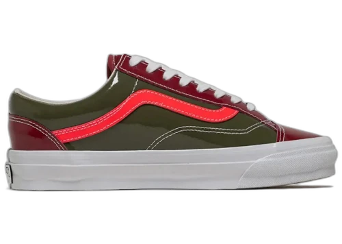 Vans LX Old Skool 36 Patent Leather Bordeaux Olive