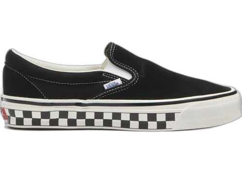Vans Premium Classic Slip-On 98 Checkerboard Sidewall Black