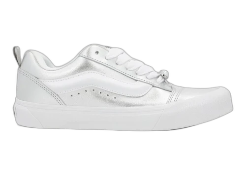 Vans Knu Skool Metallic Leather Silver (Women's)