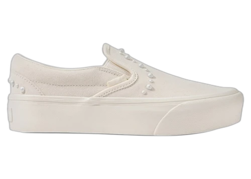 Vans Classic Slip-On Platform Pearl Pack Marshmallow White