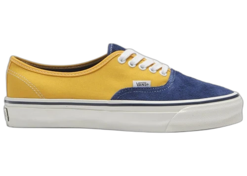 Vans Premium Authentic 44 Suede Canvas True Blue Sunny Yellow