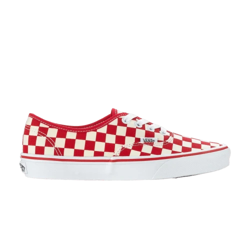Vans Authentic Checkerboard Racing Red White