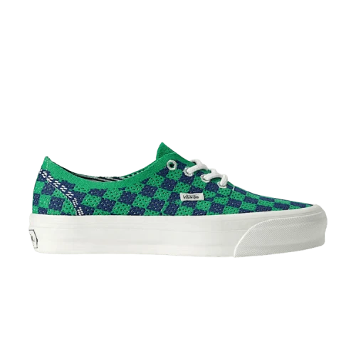 Vans LX Authentic 44 EK Punk Check Green Navy