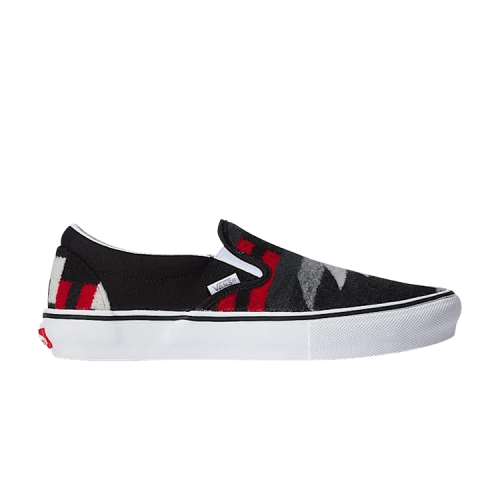 Van Doren Approved x All Nations Skate x Vans Slip-On 'Black Red White'