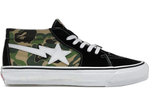 Vans LX Sk8-Mid Bape ABC Camo Black Green