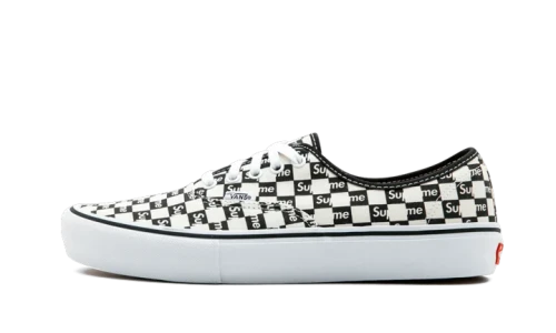 Vans Authentic Supreme Black Checker Logo