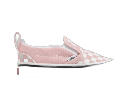 Vans Slip-On Velcro Toddler 'Powder Pink Checkerboard'