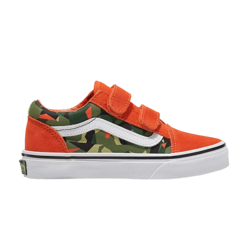 Vans Slip-On V Kids 'Geo Camo Orange'