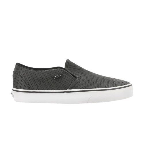 Vans Asher 'Perf Leather - Black' (Women's)