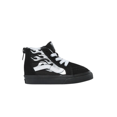 Vans Sk8-Hi Zip Toddler 'Metallic Flame - Black Silver'