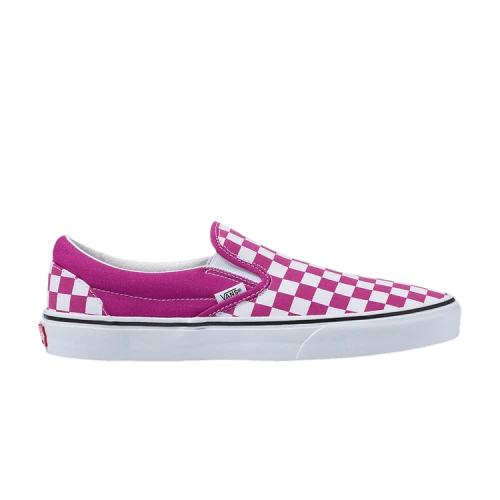 Vans Classic Slip-On Checkerboard Fuchsia Red