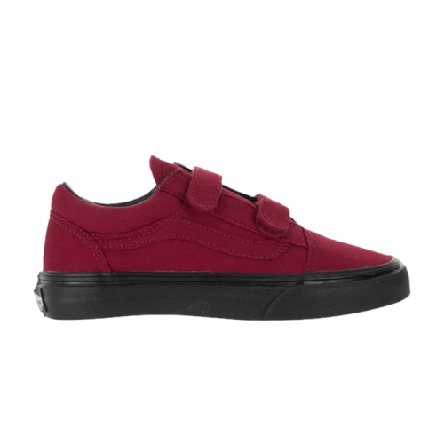 Vans Old Skool V Kids 'Black Sole - Jester Red'