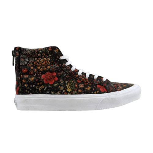 Vans SK8 Hi Slim Zip Floral Leather Multi Color