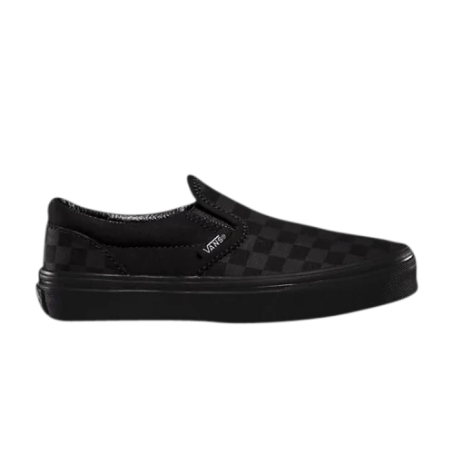 Vans Classic Slip-On Kids 'Checkerboard - Mono Black'