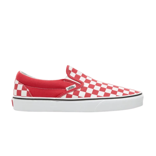 Vans Classic Slip-On Kids 'Checkerboard - Crimson'