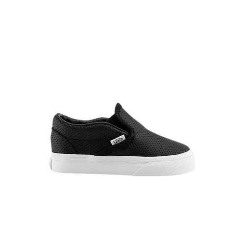 Vans Classic Slip-On Toddler 'Perf Leather - Black'