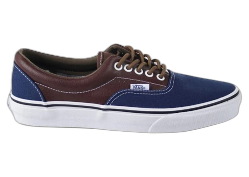Vans Era Leather Plaid Blue Estate Potting Soil