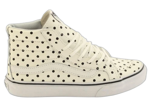 Vans Sk8-Hi Slim Polka Dots White (Women's)