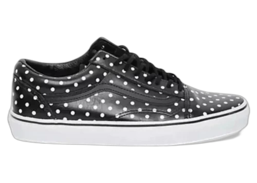 Vans Old Skool Leather Black Polka Dot (Women's)