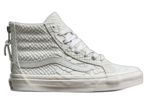 Vans Sk8-Hi Slim Zip DX Mono Python Gray Angora (Women's)