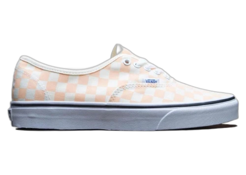 Vans Authentic Pink Peach Apricot Checkerboard