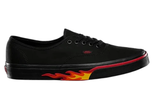 Vans Authentic Black Flame Wall
