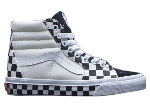 Vans Sk8-Hi Checkboard Sidewall Black White (Women's)