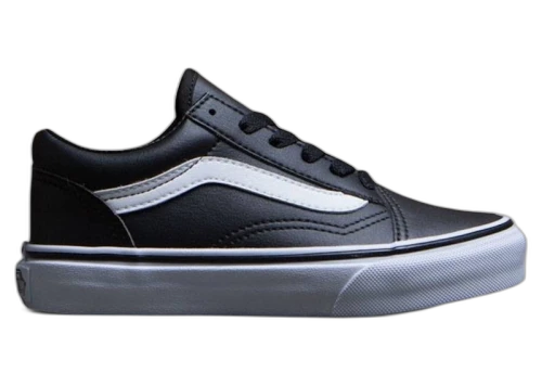 Vans Old Skool Black White Leather (PS)