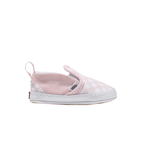Vans Infant Checkerboard Slip-On V Crib Pink