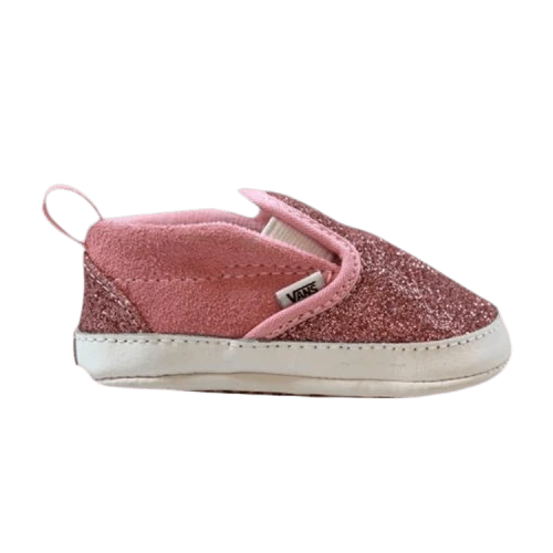 Vans Slip-On V Toddler 'Shimmer - Bright Pink'