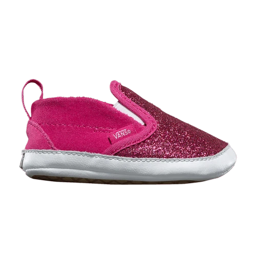 Vans Slip-On V Crib 'Glitter Rosy'
