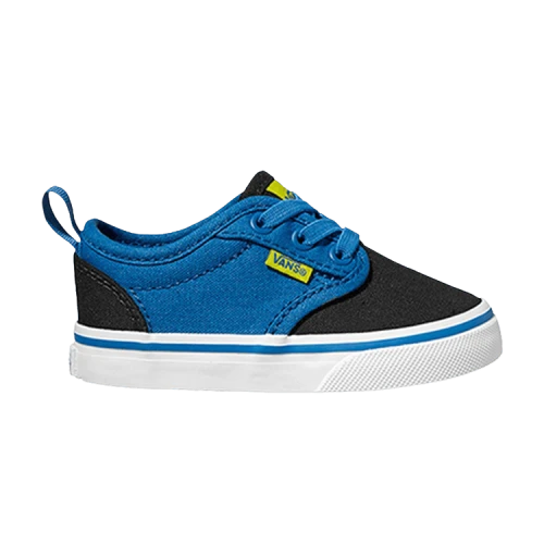 Vans Atwood Slip-On Toddler '2-Tone Black Victoria Blue'