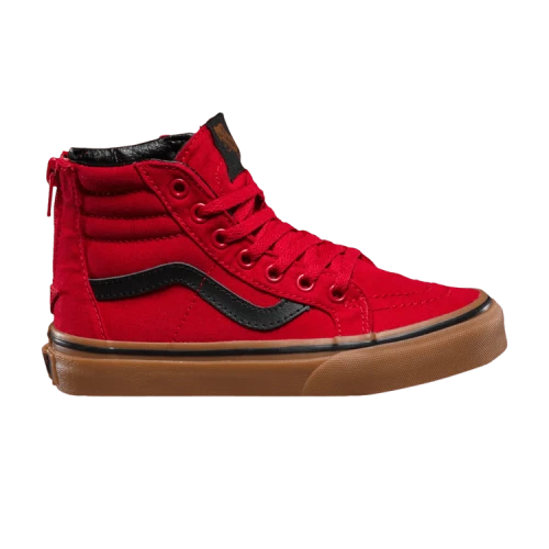Vans Sk8-Hi Zip Kids 'Racing Red Gum'