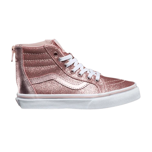 Vans Sk8-Hi Zip Kids 'Glitter - Metallic Blush'