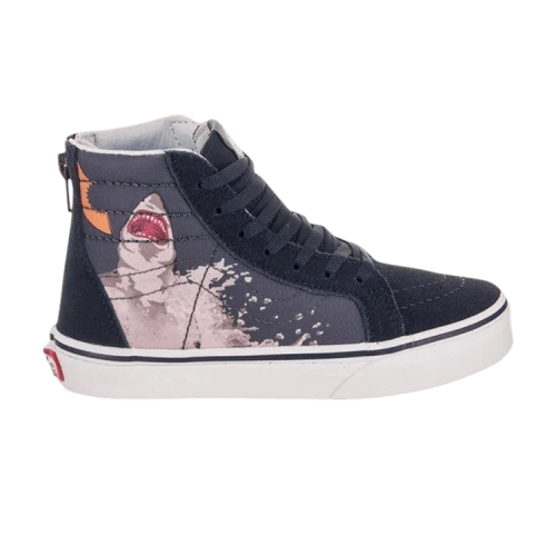 Vans Sk8-Hi Zip Kids 'Shark Attack'