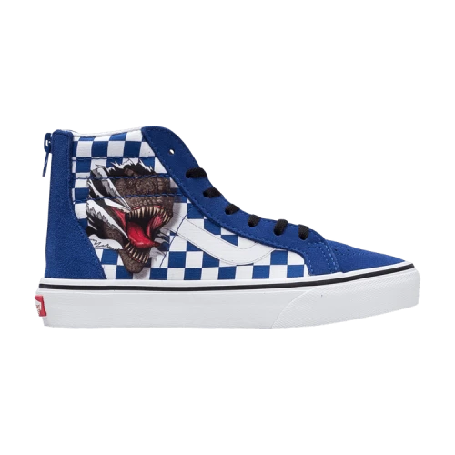 Vans Sk8-Hi Zip Kids 'Checkerboard - Dino'