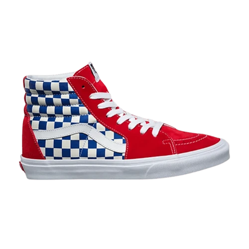 Vans Sk8-Hi Kids 'BMX Checkerboard - True Blue Red'