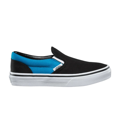 Vans Classic Slip-On Kids 'Black Vivid Blue'