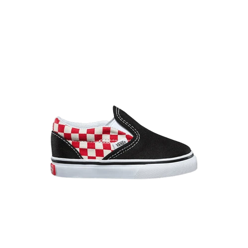 Vans Classic Slip-On Toddler 'Checkerboard - Black Red'