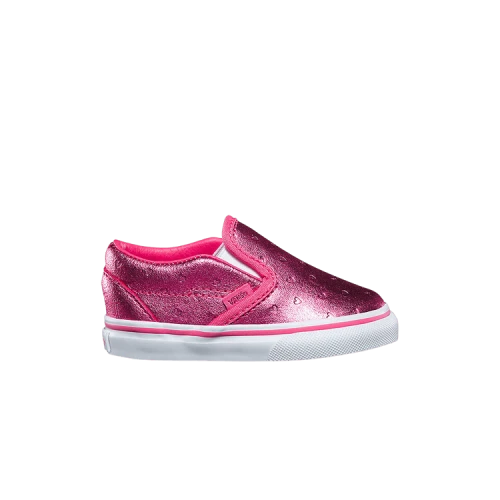 Vans Classic Slip-On Toddler 'Metallic Hearts'