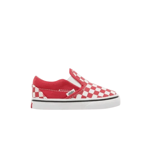 Vans Classic Slip-On Toddler 'Checkerboard - Crimson'