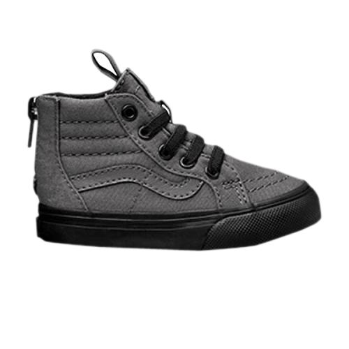 Vans Sk8-Hi Zip Toddler 'Black Outsole - Pewter'