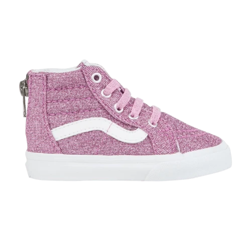 Vans Sk8-Hi Zip Toddler 'Lurex Glitter - Pink'