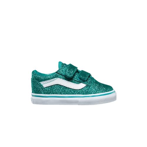 Vans Old Skool V Toddler 'Glitter - Turquoise'