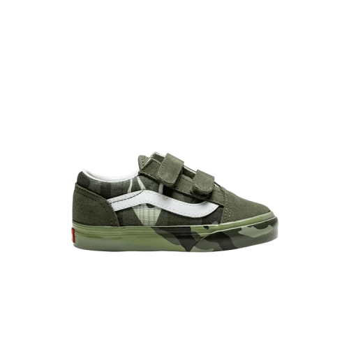 Vans Old Skool V Toddler 'Plaid Camo'