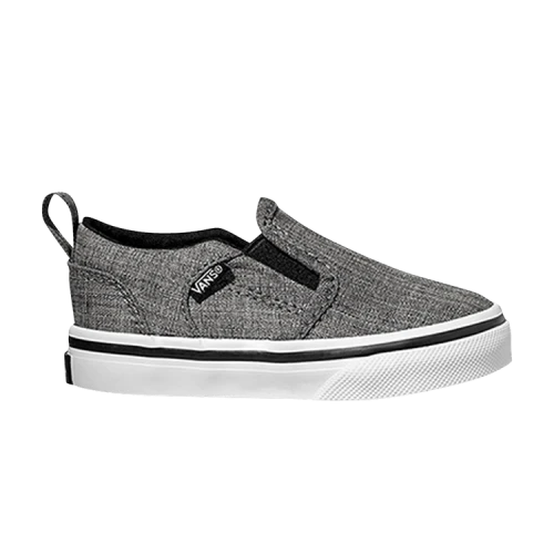 Vans Asher V Toddler 'Black White'