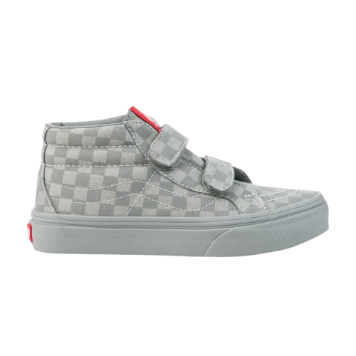 Vans Sk8-Mid Reissue V Kids 'Mono Checkerboard - Grey'