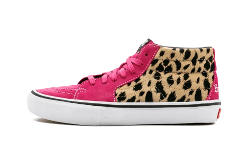 Vans Sk8-Mid Supreme Velvet Leopard Magenta
